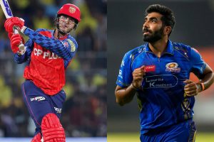 Punjab Kings and Mumbai Indians players in action with focus on pitch conditions and match preview.