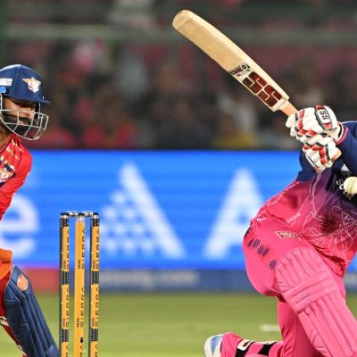 Rajasthan Royals batter Suryavanshi celebrates his explosive 93-run innings against Lucknow Super Giants in IPL 2026.